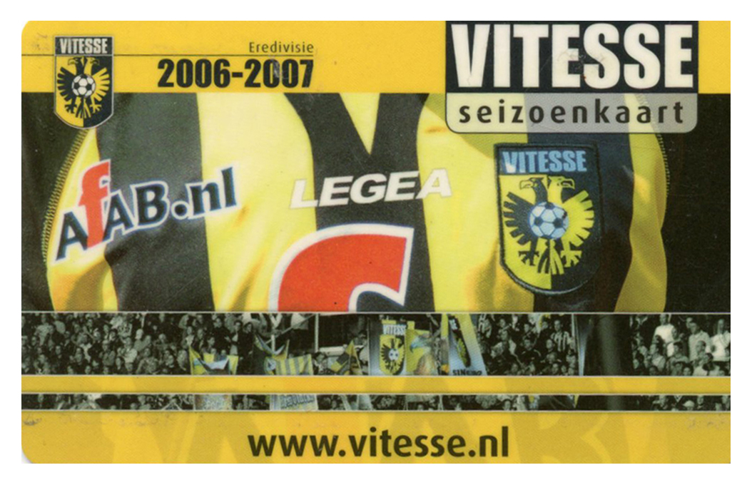 Sammler unused Seizoen Club Card Vitesse Arnhem 2006-2007 